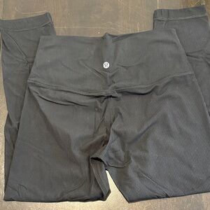 lululemon black ribbed Align leggings
